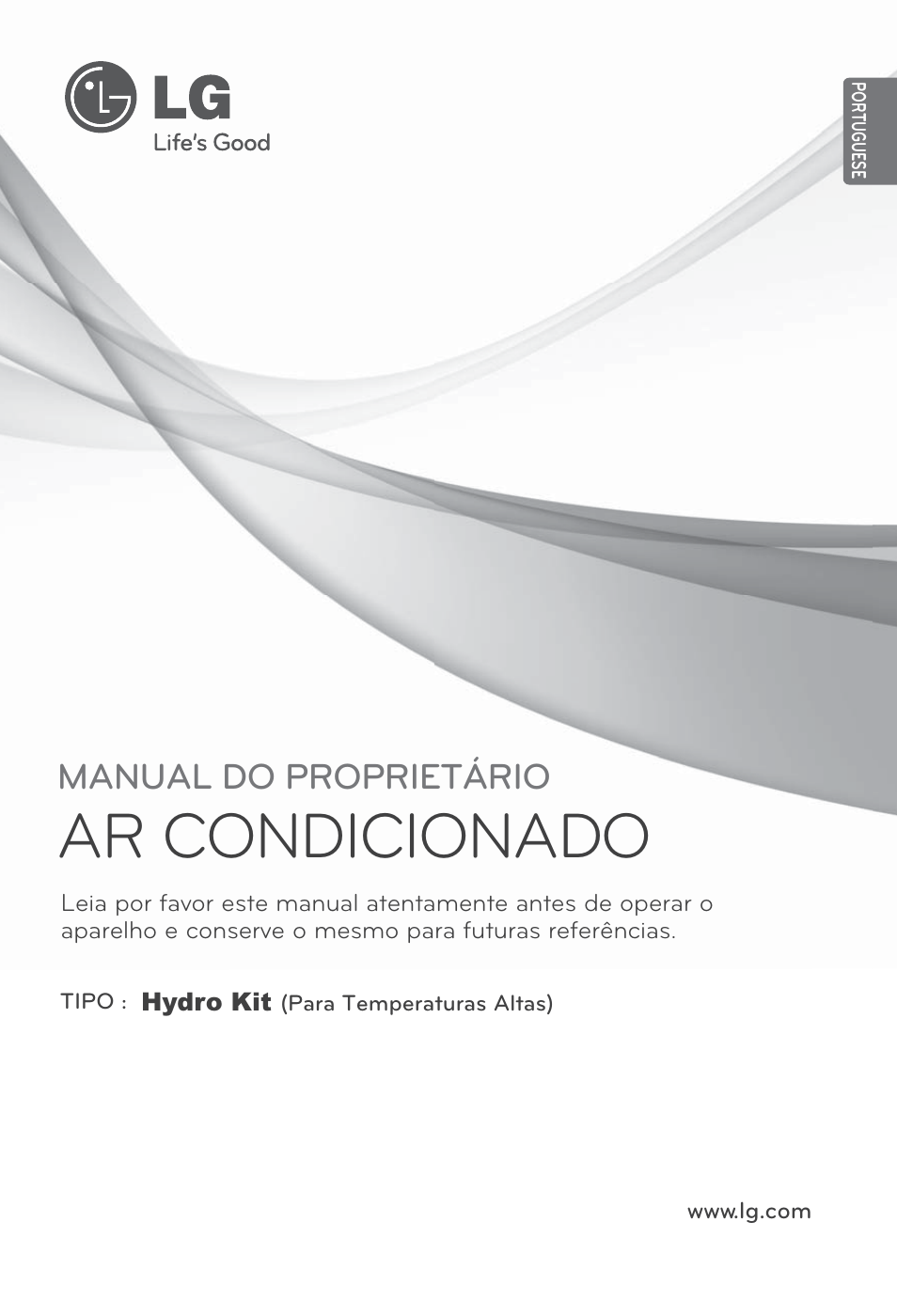 Portuguese, Ar condicionado, Manual do proprietário | LG ARNH08GK3A2 User Manual | Page 261 / 495