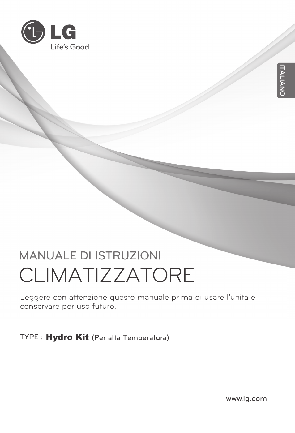 Italiano, Climatizzatore, Manuale di istruzioni | LG ARNH08GK3A2 User Manual | Page 27 / 495