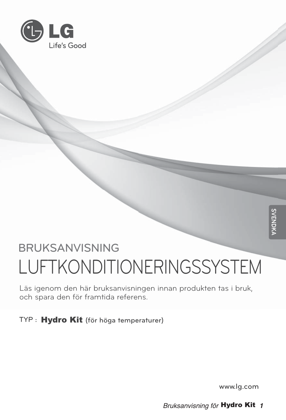 Svendka, Luftkonditioneringssystem, Bruksanvisning | LG ARNH08GK3A2 User Manual | Page 391 / 495