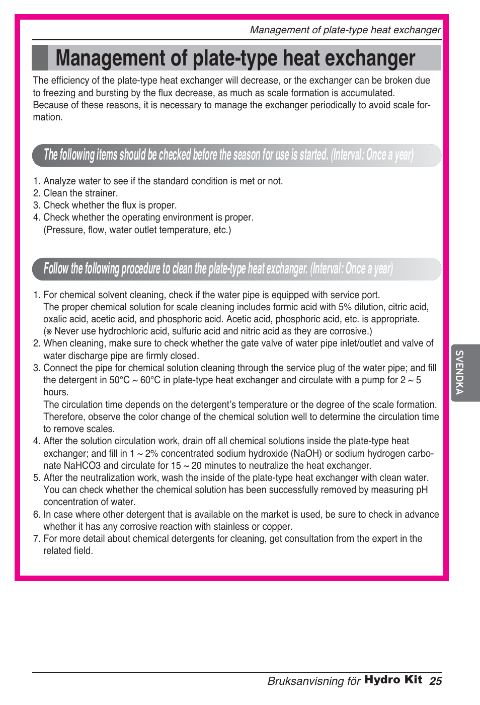 Management of plate-type heat exchanger | LG ARNH08GK3A2 User Manual | Page 415 / 495