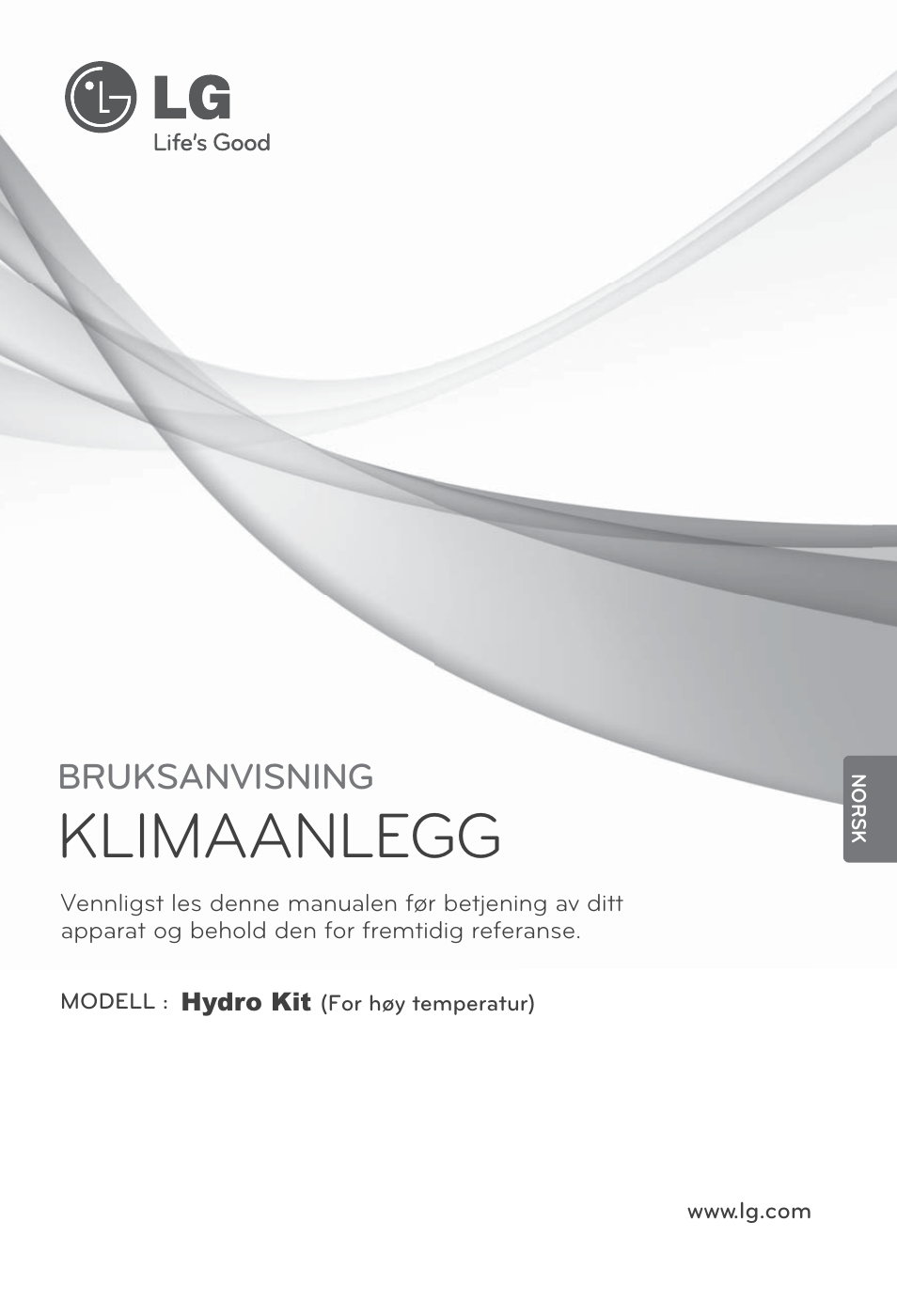 Norsk, Klimaanlegg, Bruksanvisning | LG ARNH08GK3A2 User Manual | Page 417 / 495