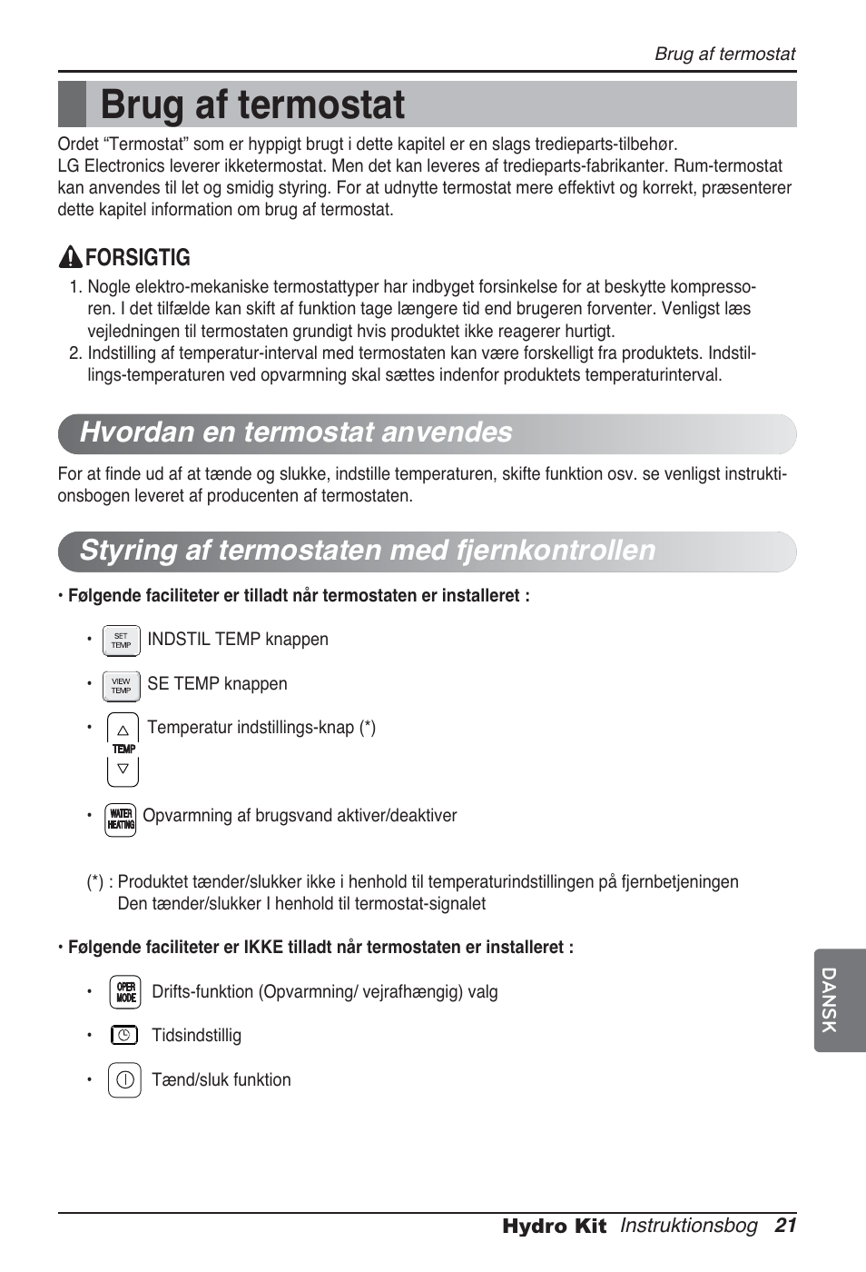 Brug af termostat | LG ARNH08GK3A2 User Manual | Page 489 / 495