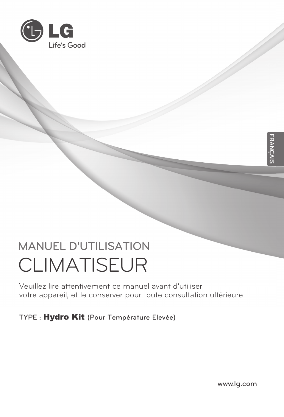 Français, Climatiseur, Manuel d’utilisation | LG ARNH08GK3A2 User Manual | Page 79 / 495