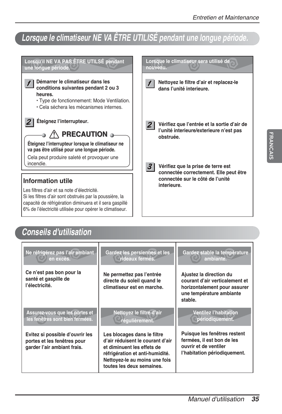 Precaution | LG MT09AH User Manual | Page 143 / 289