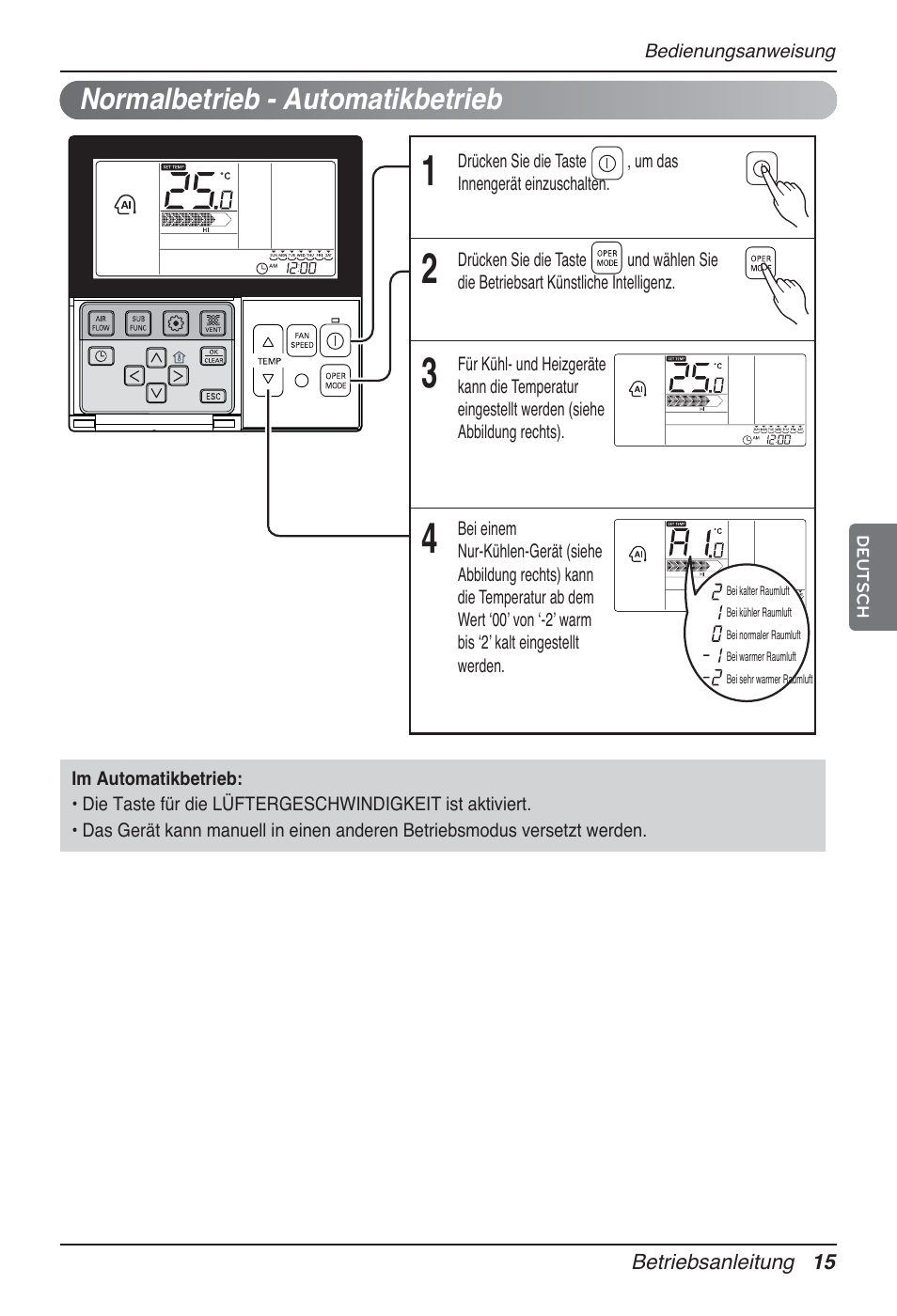 Normalbetrieb - automatikbetrieb | LG MT09AH User Manual | Page 159 / 289