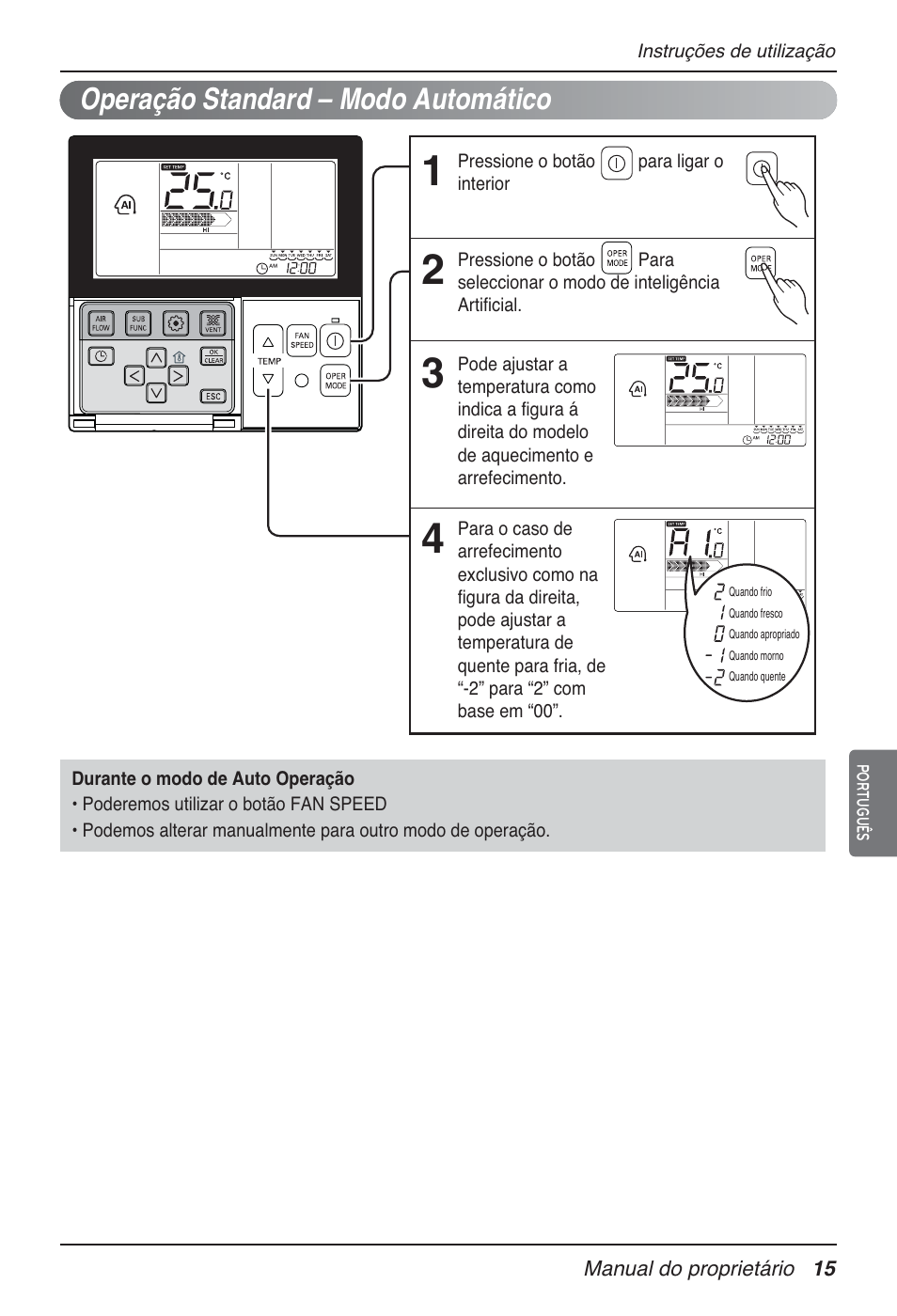 Operação standard – modo automático | LG MT09AH User Manual | Page 231 / 289