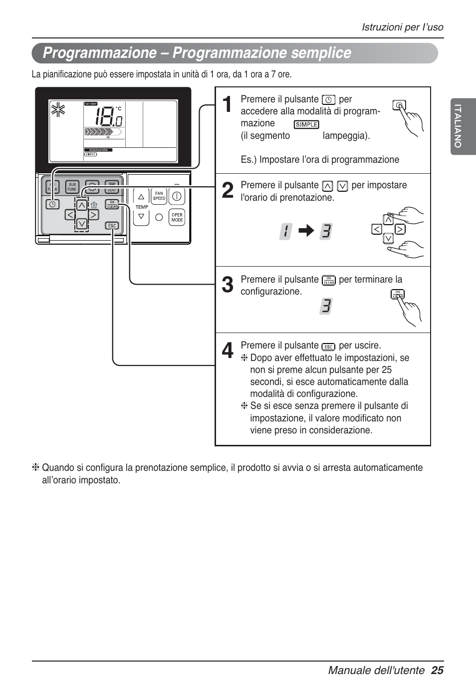 Programmazione – programmazione semplice | LG MT09AH User Manual | Page 61 / 289