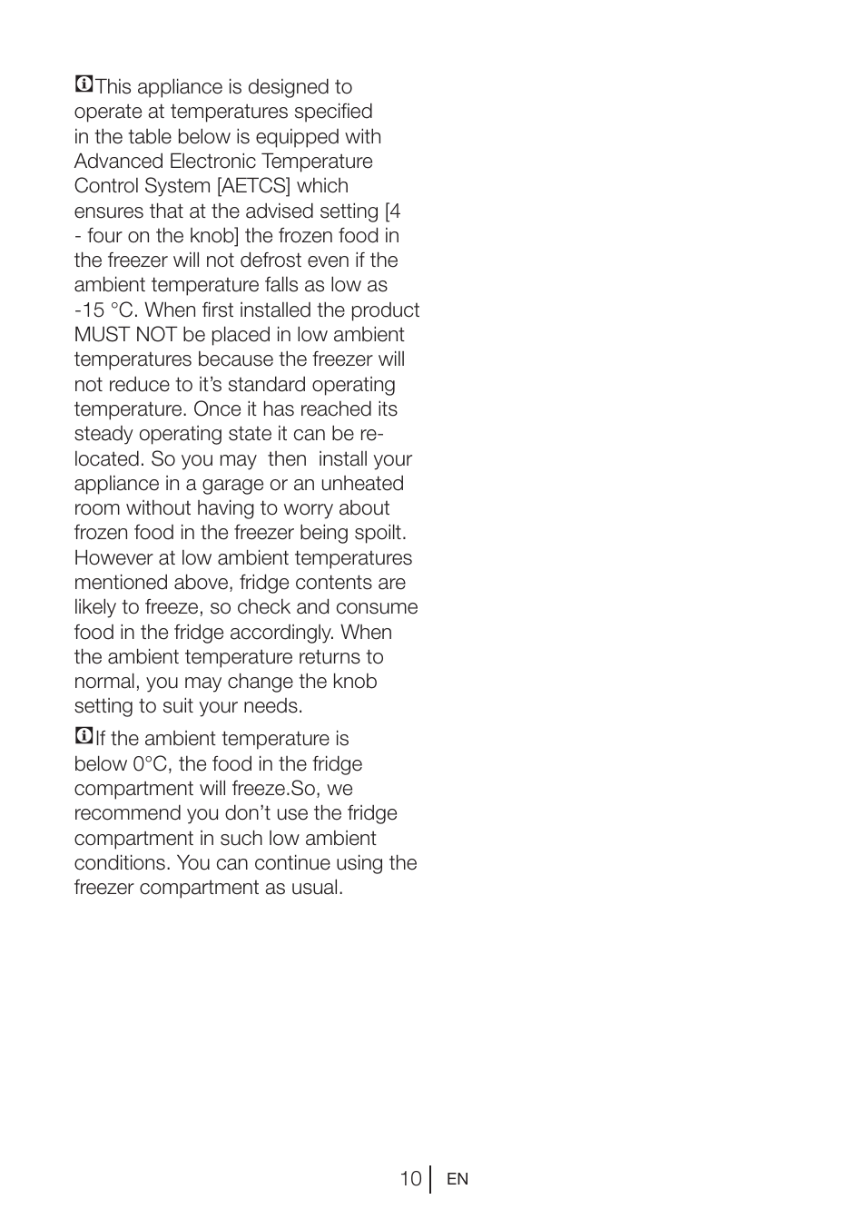 Beko FS 127930 User Manual | Page 11 / 82