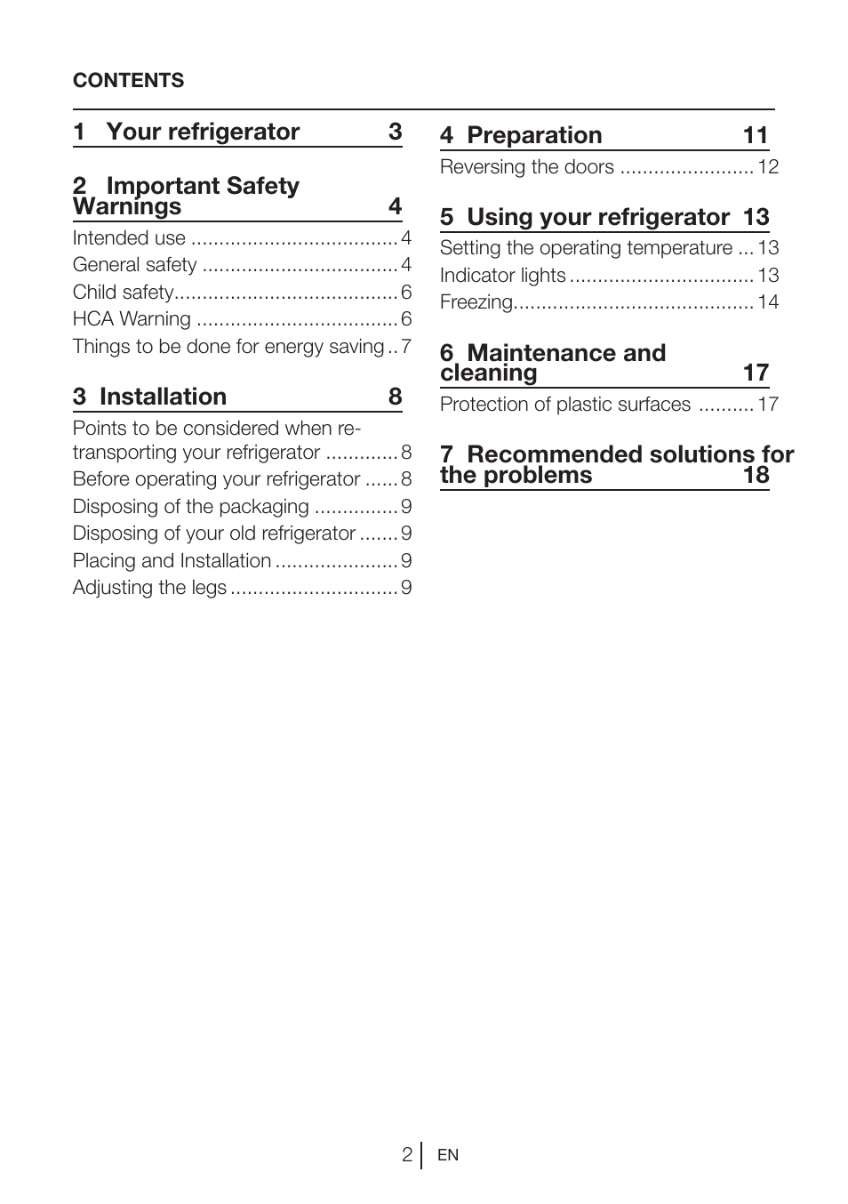 Beko FS 127930 User Manual | Page 3 / 82