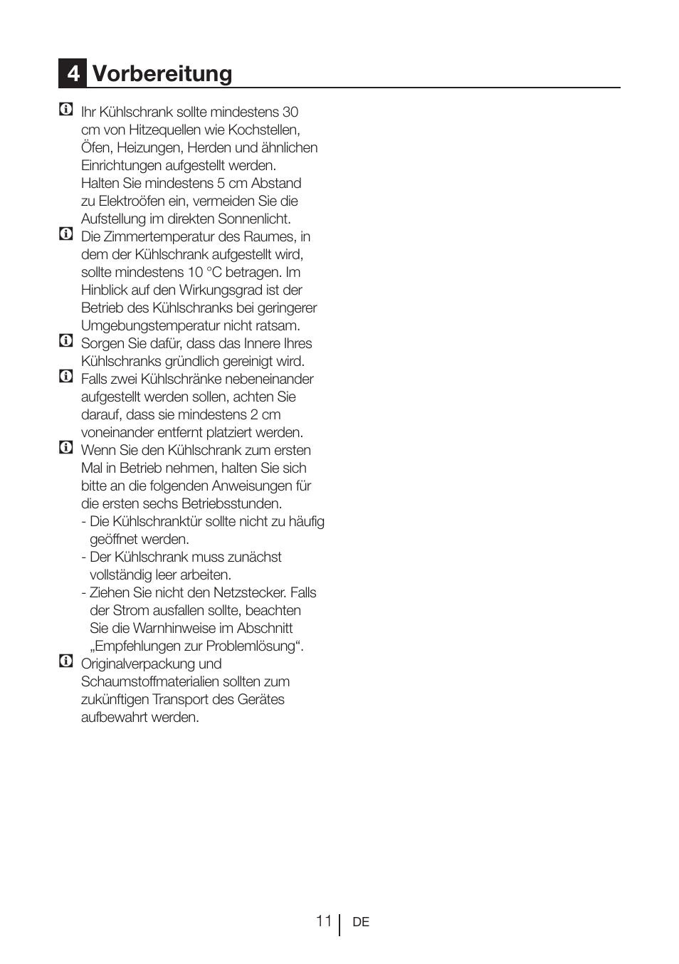 4vorbereitung | Beko FS 127930 User Manual | Page 32 / 82
