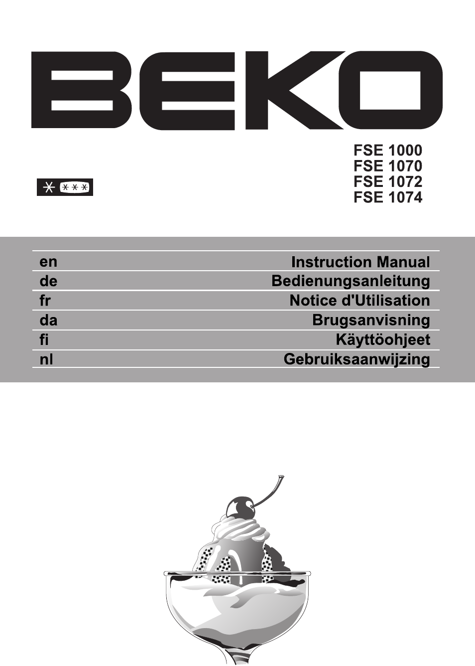 Beko FSE 1072 User Manual | 64 pages