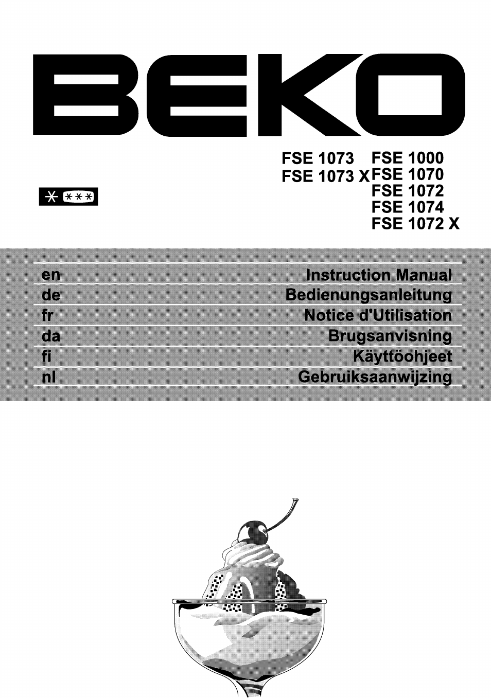 Beko FSE 1073 User Manual | 64 pages