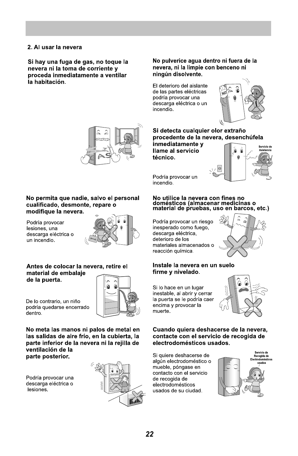 LG GR3421W User Manual | Page 23 / 48