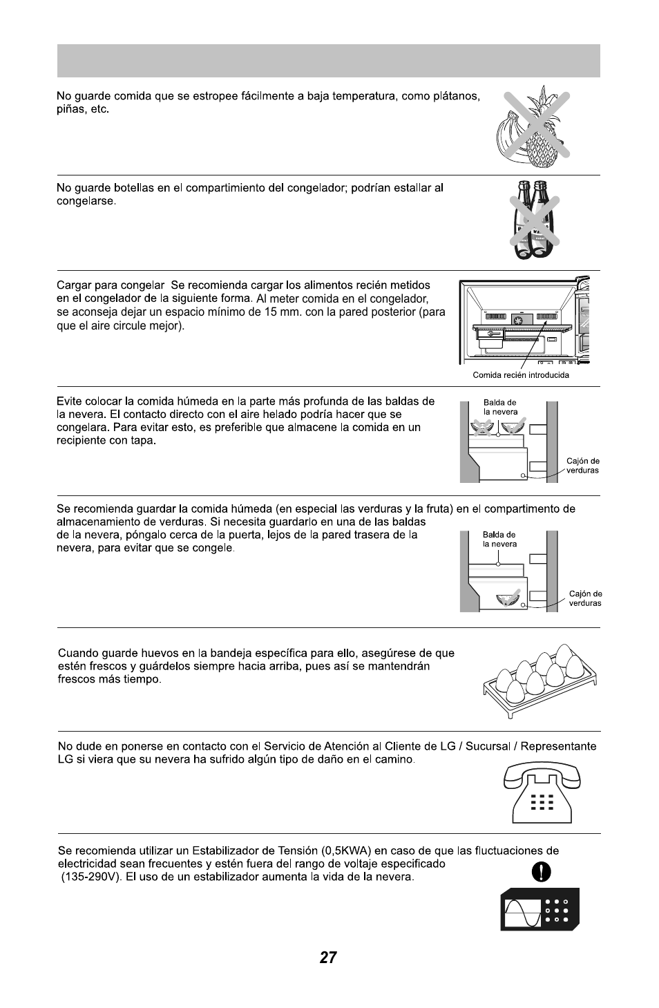LG GR3421W User Manual | Page 28 / 48