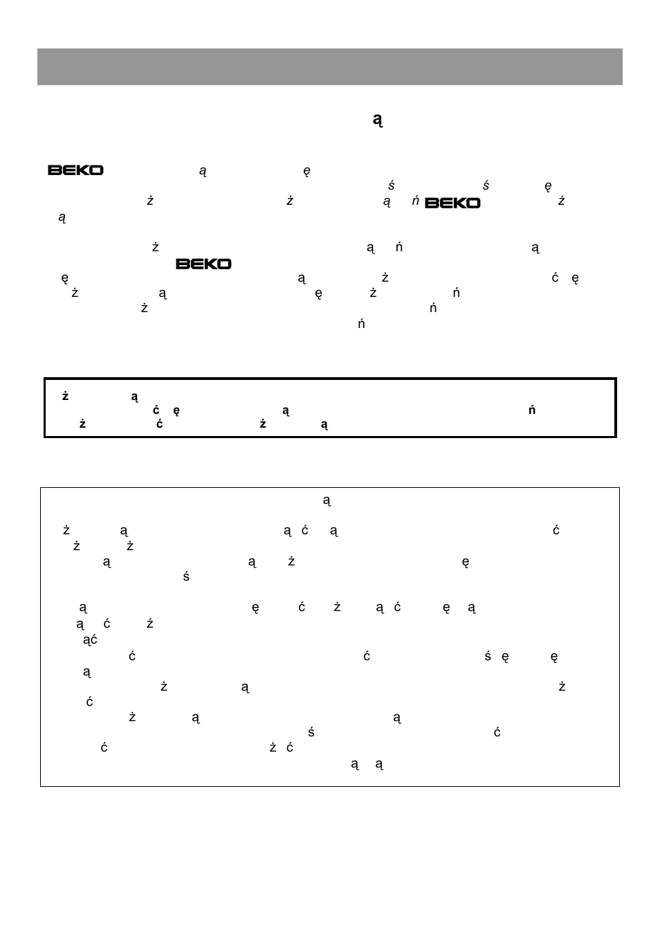 Gratulujemy dokonania m ą drego wyboru, Instrukcja obsługi | Beko HSA 24540 User Manual | Page 34 / 48
