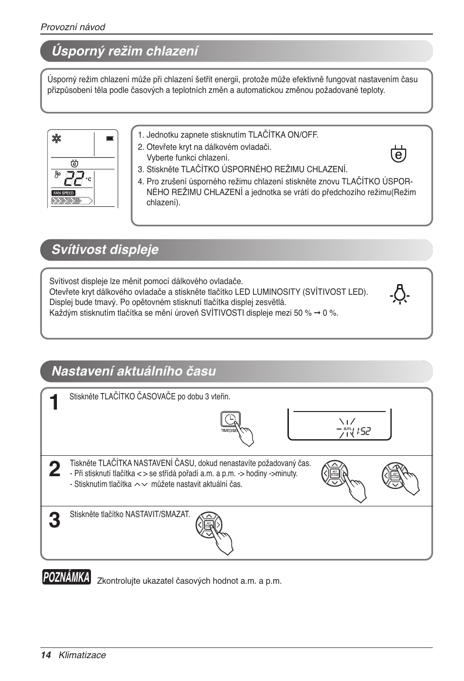 Poznámka | LG CC07AWV User Manual | Page 214 / 381