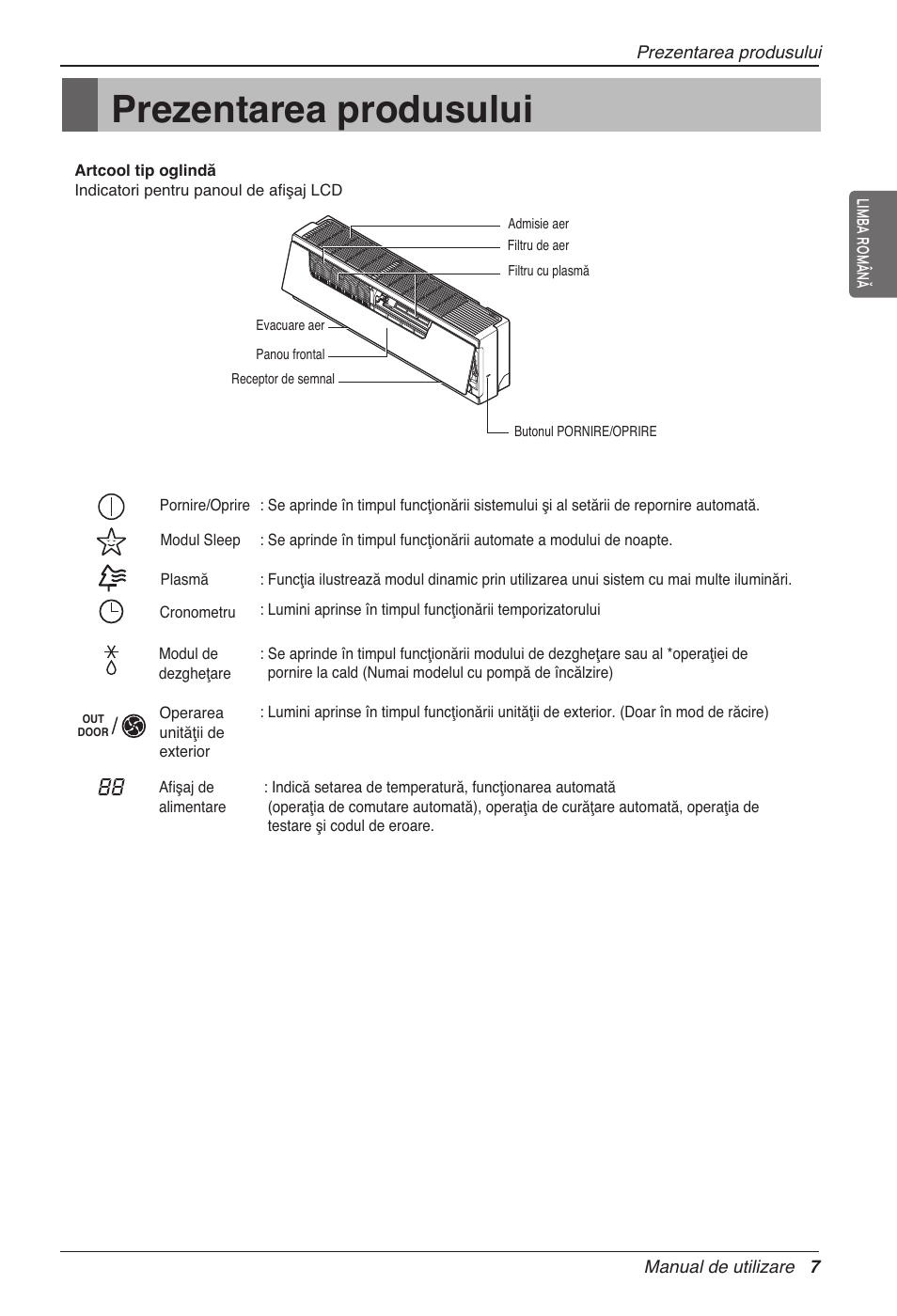 Prezentarea produsului | LG CC07AWV User Manual | Page 227 / 381