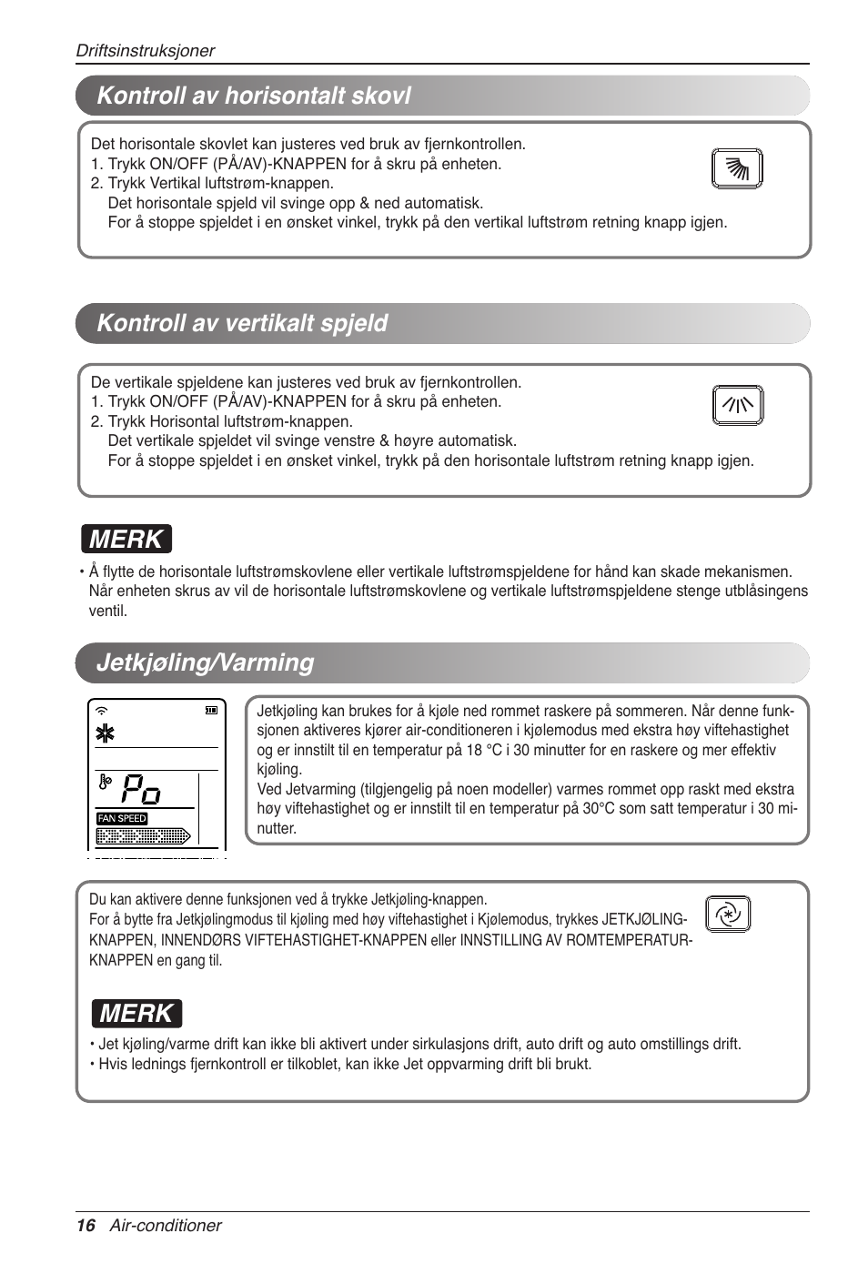 Merk, Jetkjøling/varming | LG CC07AWV User Manual | Page 336 / 381