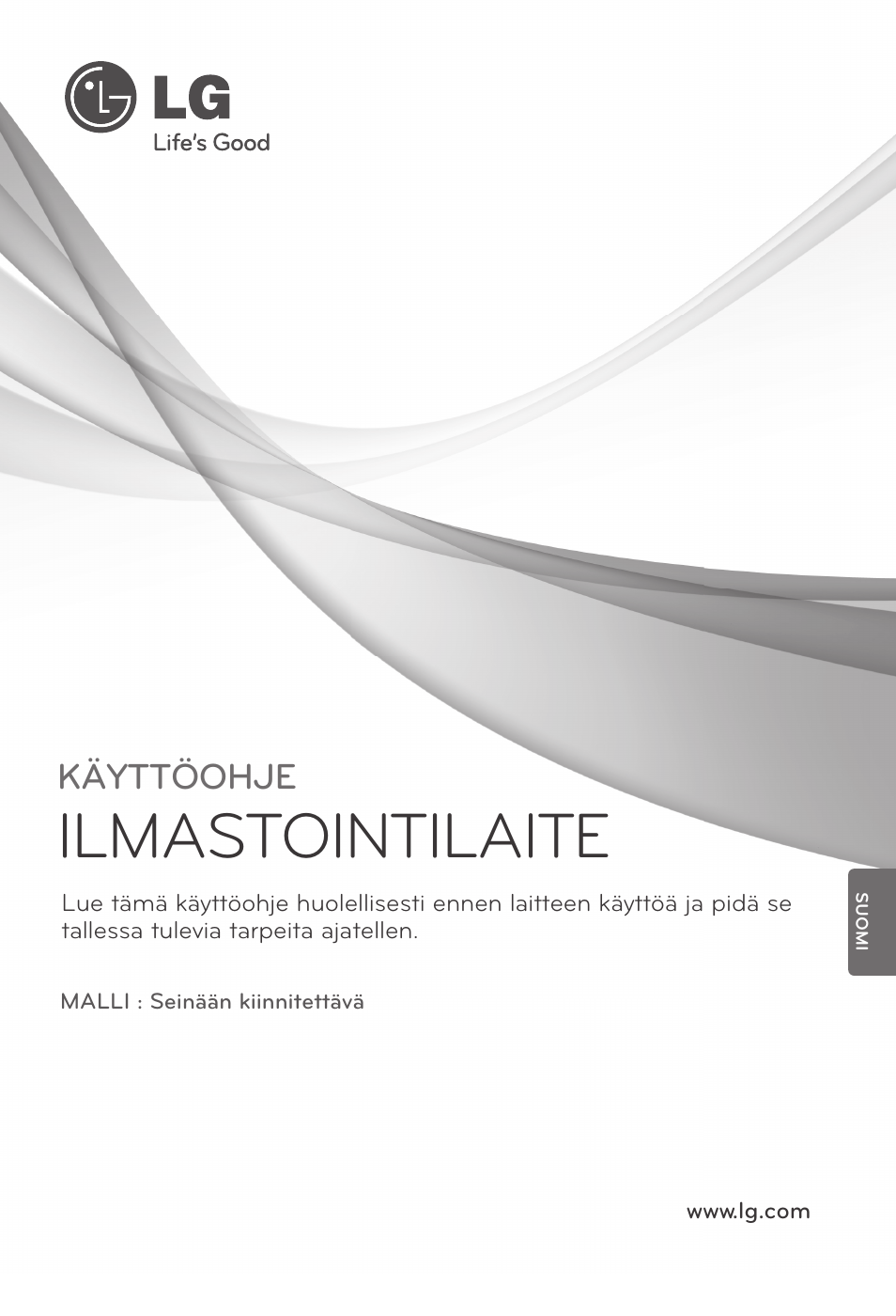 18) mfl67605116(핀란드), Ilmastointilaite, Käyttöohje | LG CC07AWV User Manual | Page 341 / 381