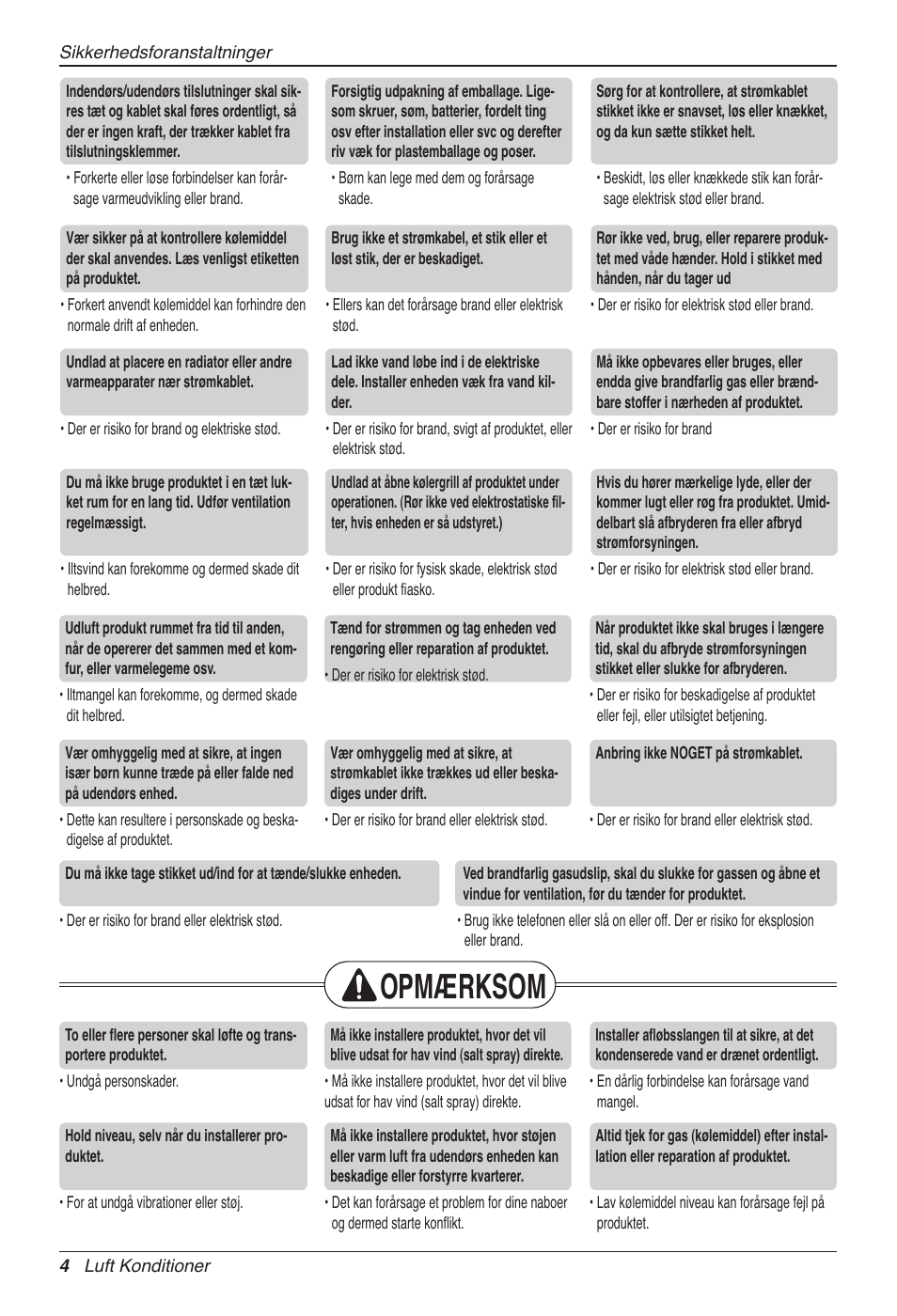 Opmærksom | LG CC07AWV User Manual | Page 364 / 381