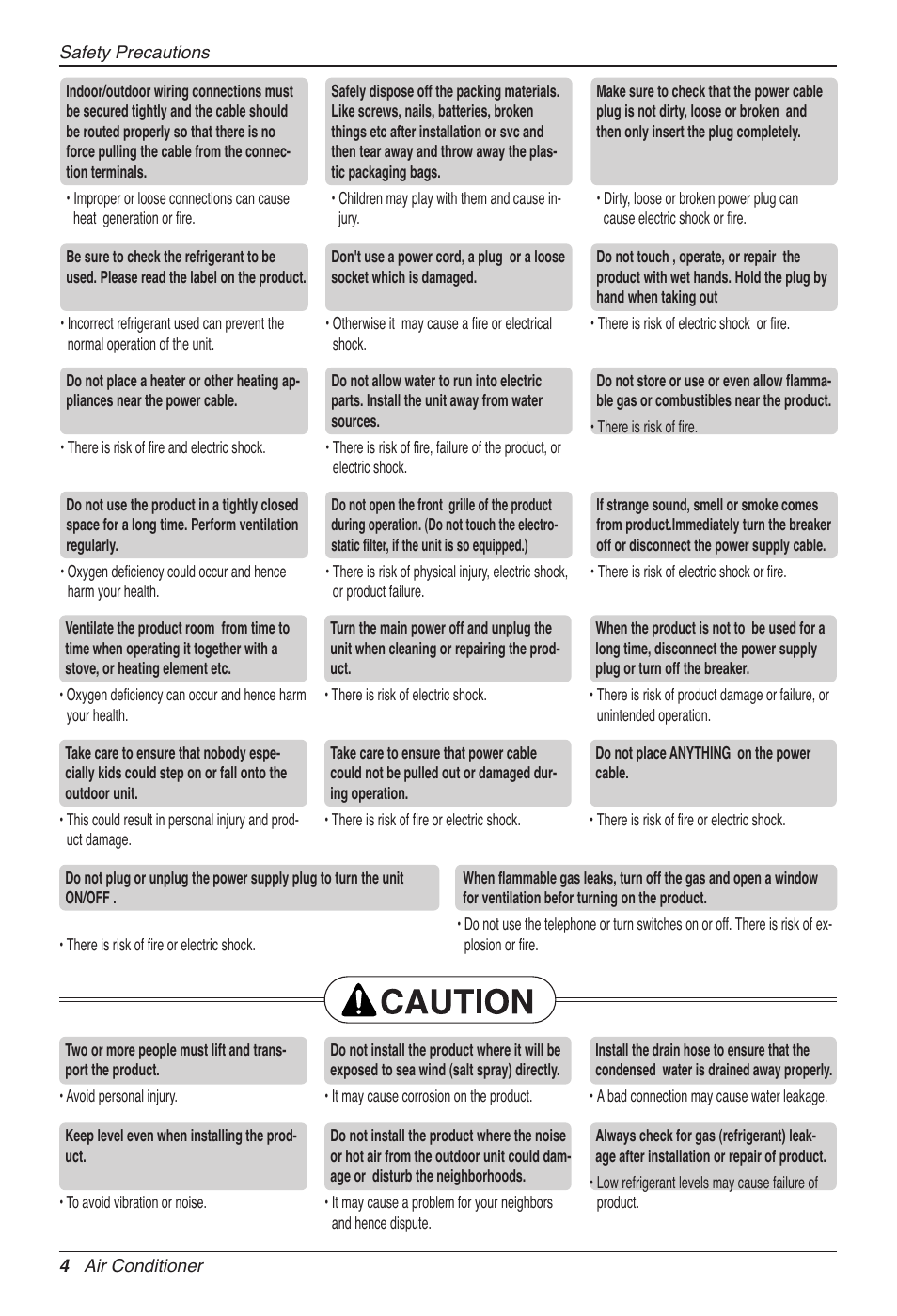 LG CC07AWV User Manual | Page 4 / 381