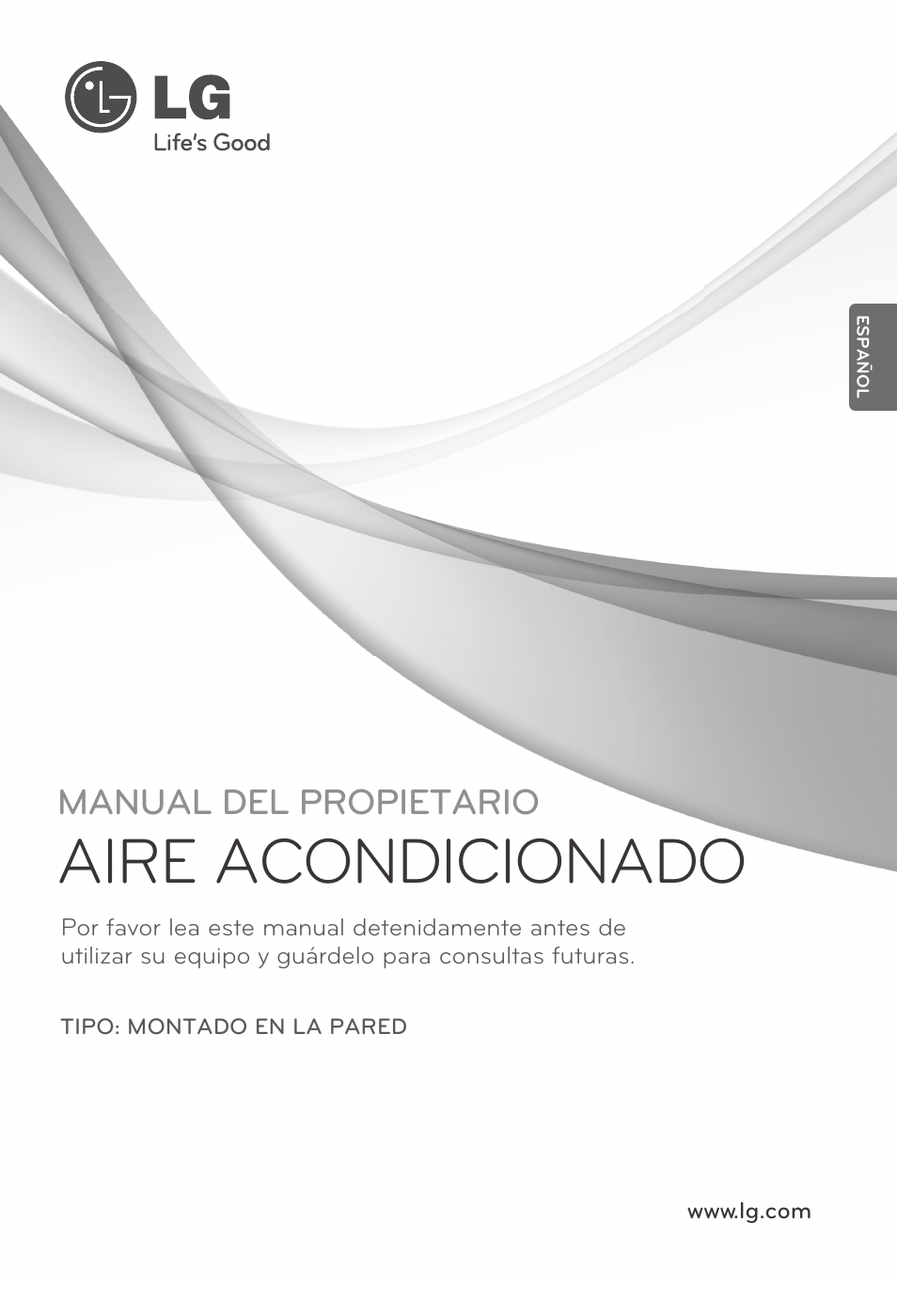 Mfl67605116(스페인어), Aire acondicionado, Manual del propietario | LG CC07AWV User Manual | Page 41 / 381