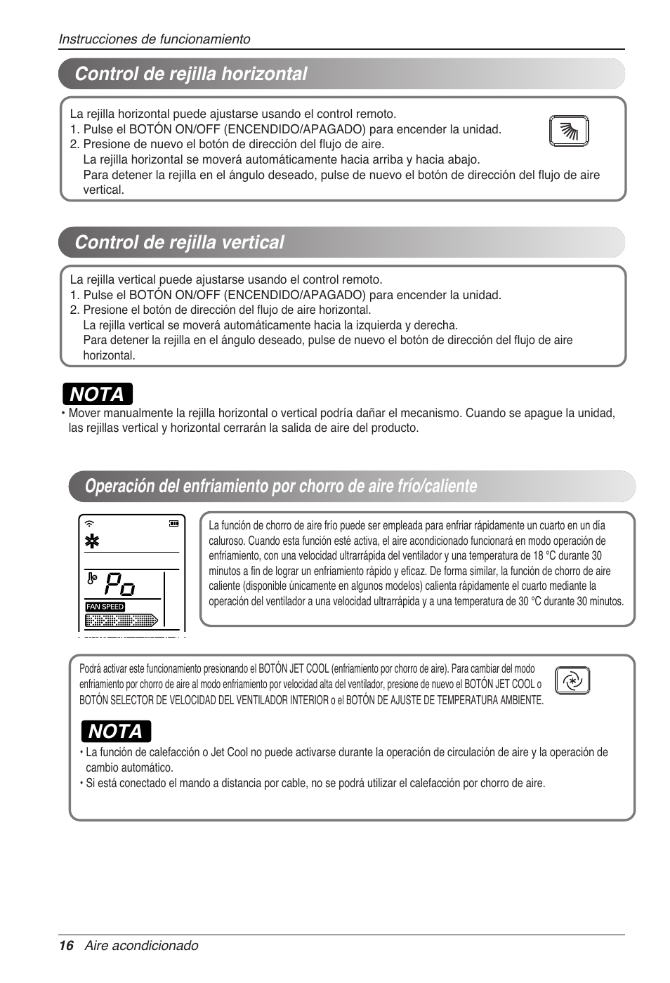 Nota | LG CC07AWV User Manual | Page 56 / 381