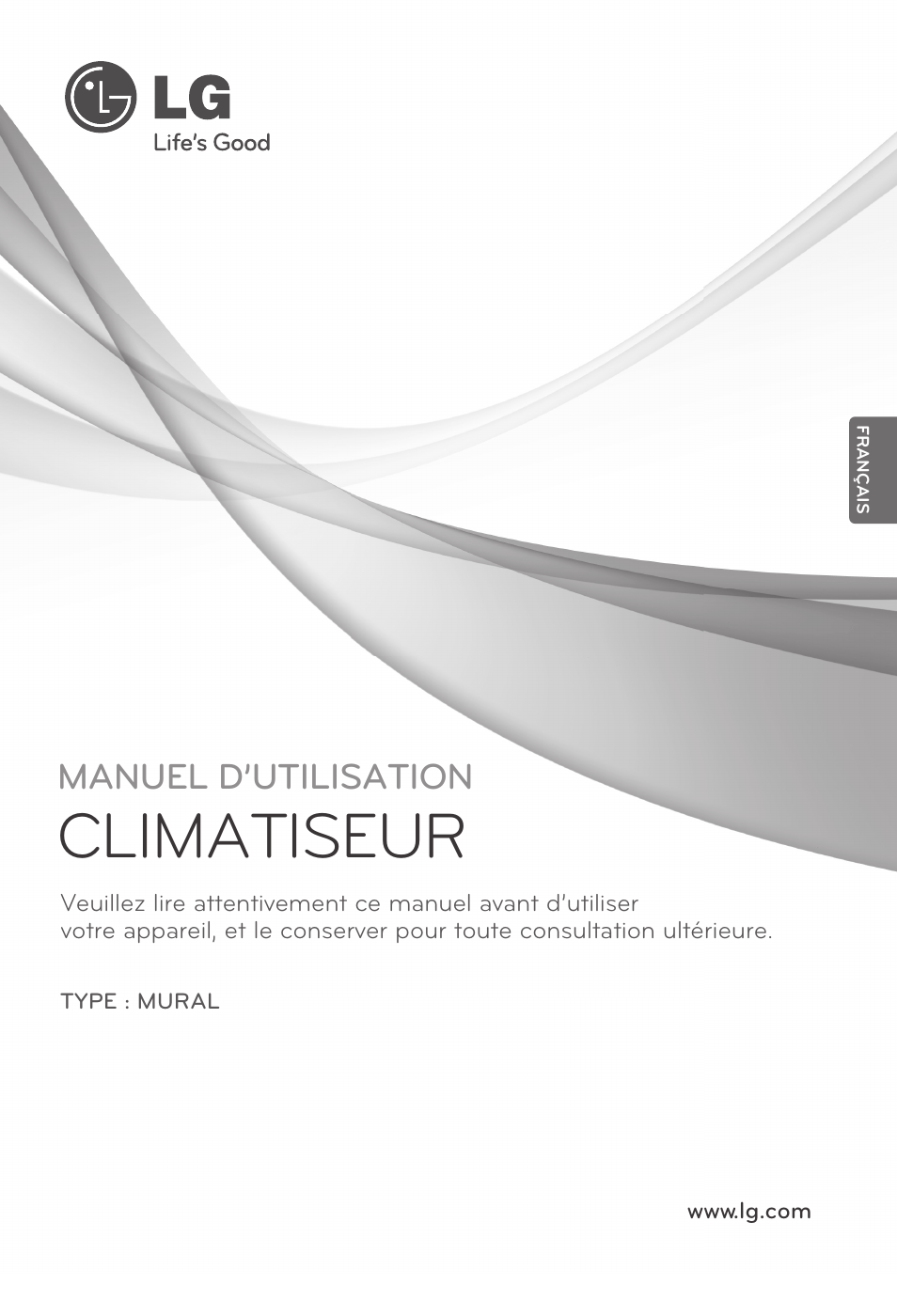 Mfl67605116(불어), Climatiseur, Manuel d’utilisation | LG CC07AWV User Manual | Page 61 / 381