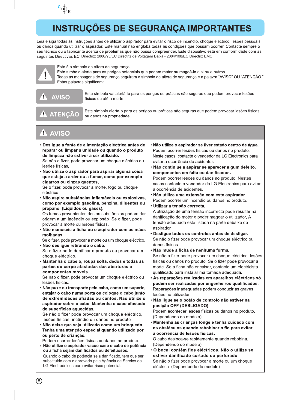 LG VC4918NNTQ User Manual | Page 9 / 27