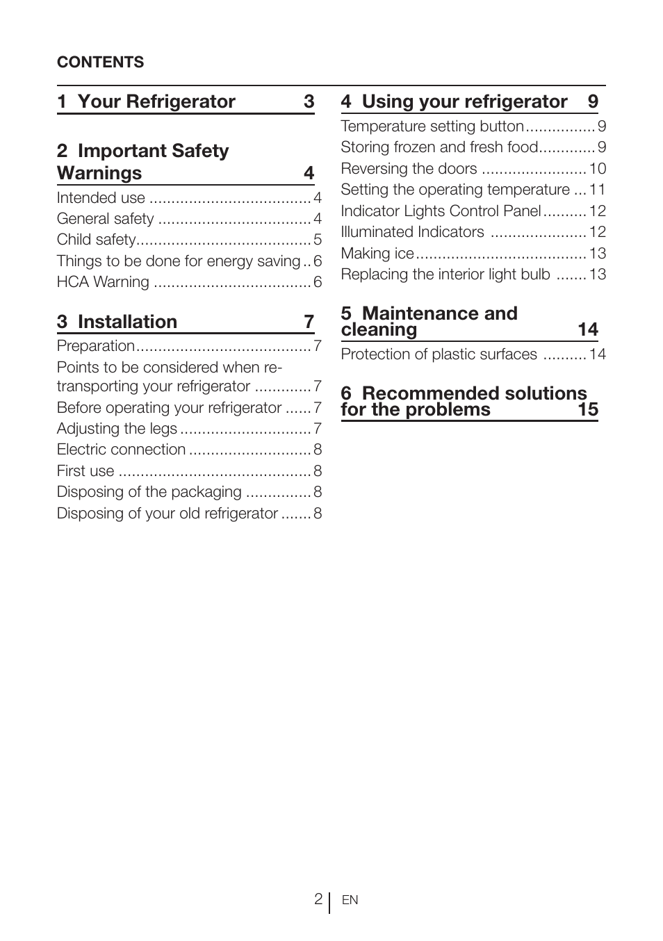 Beko VNE 1002 User Manual | Page 3 / 92