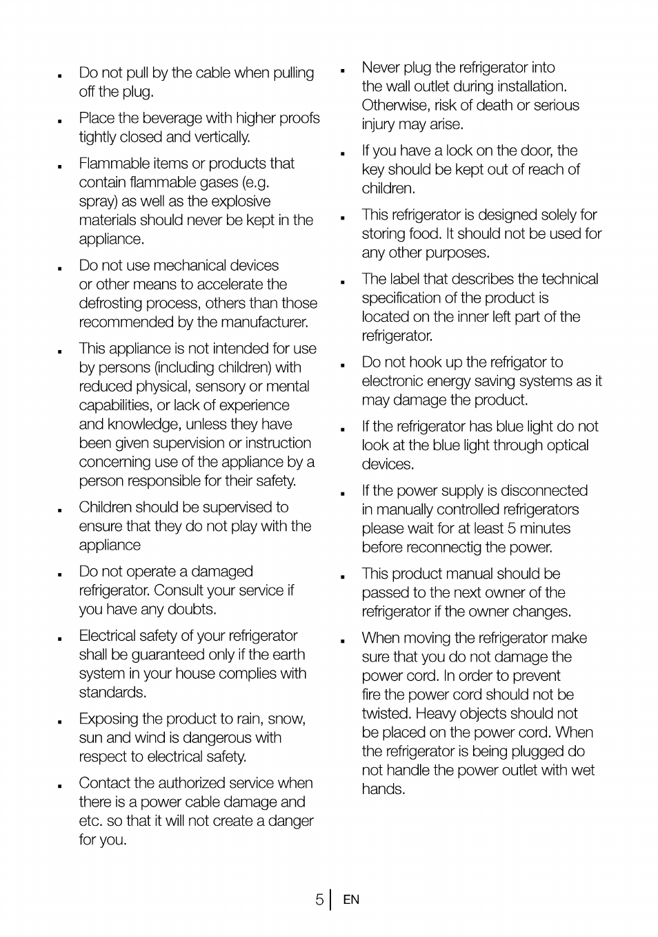 Beko B 1901 User Manual | Page 6 / 60