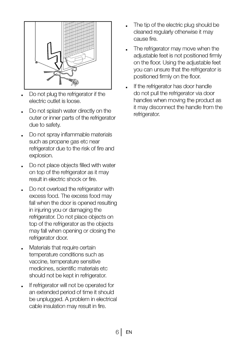 6 i en | Beko B 1901 User Manual | Page 7 / 60