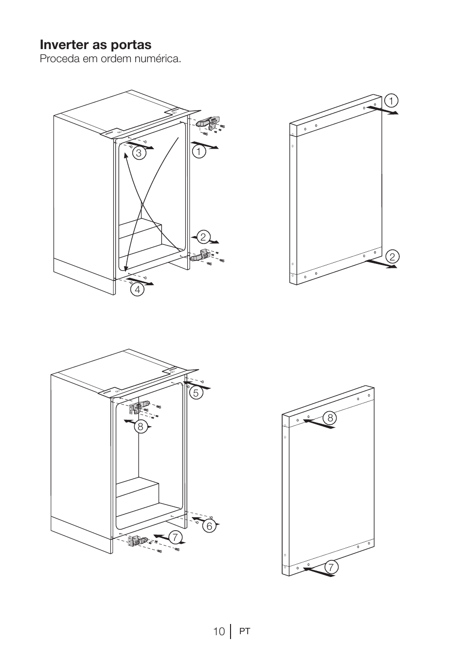 Inverter as portas | Beko BU 1201 User Manual | Page 132 / 202