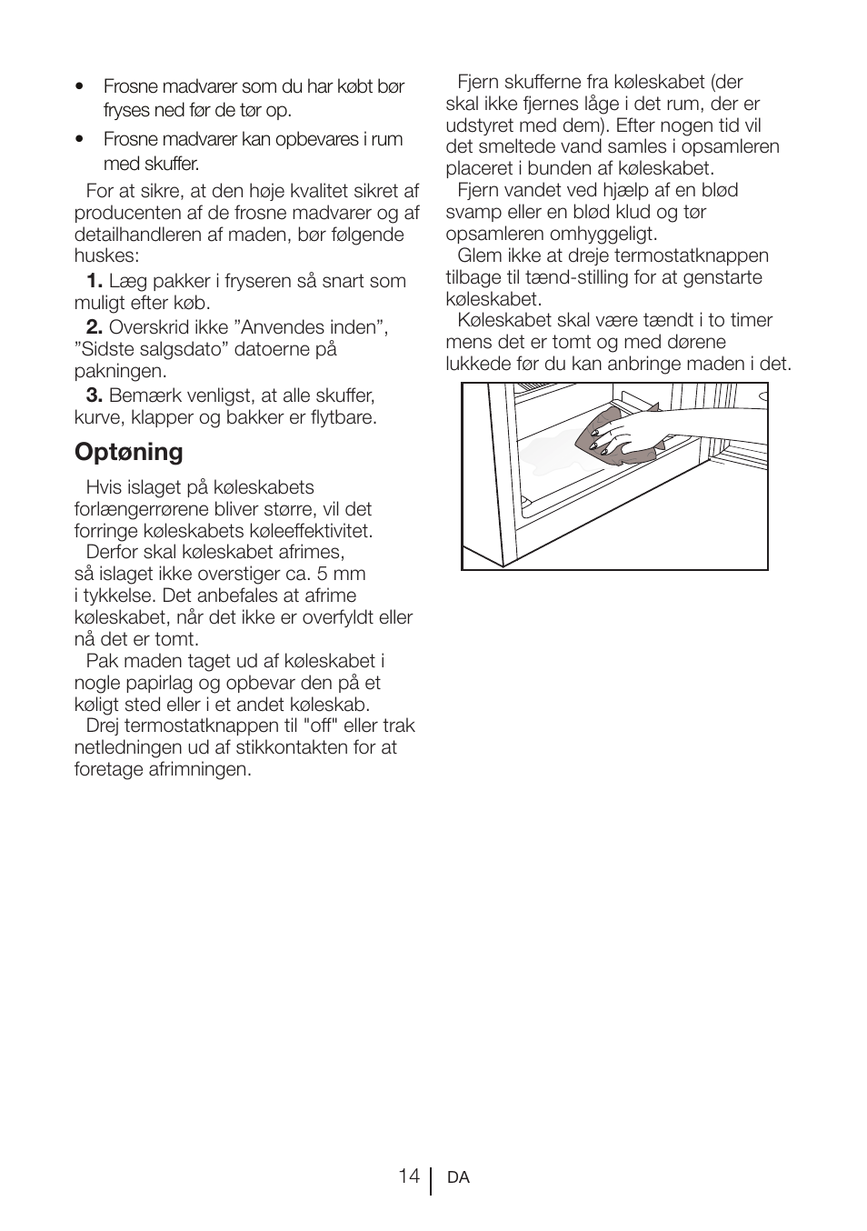 Optøning | Beko BU 1201 User Manual | Page 173 / 202