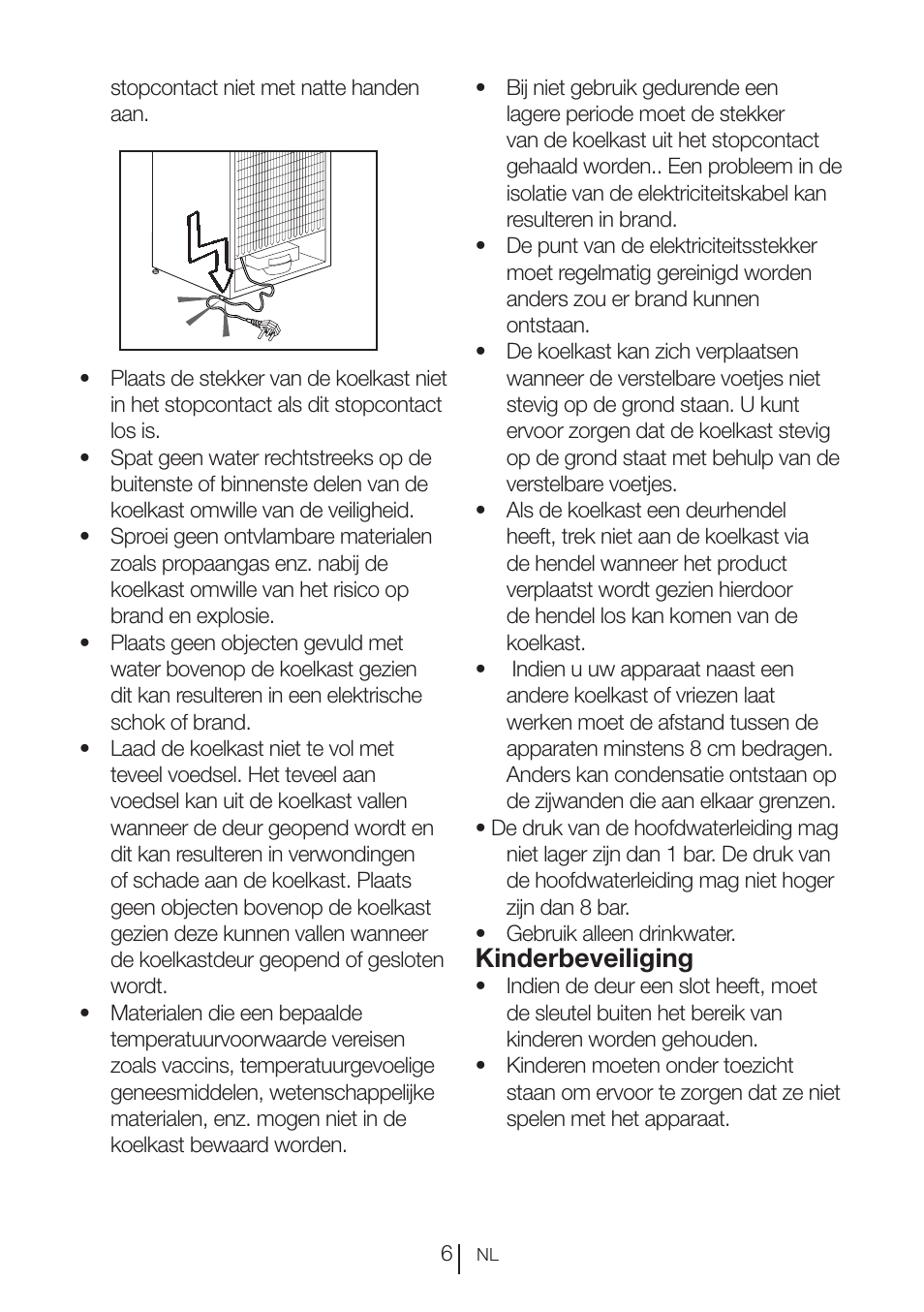 Kinderbeveiliging | Beko BU 1201 User Manual | Page 46 / 202