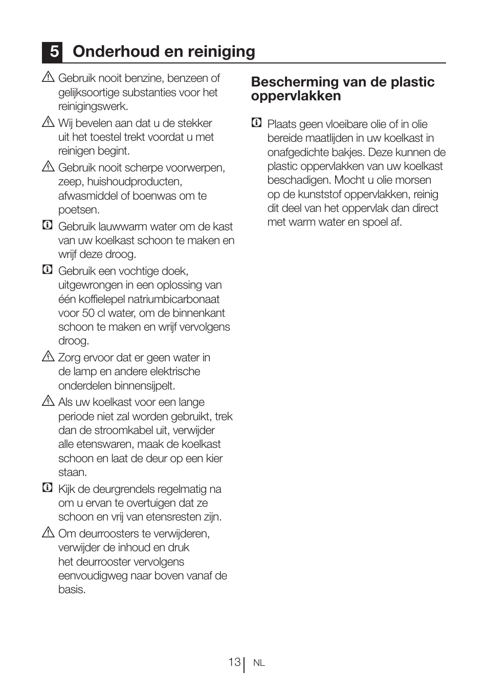 5onderhoud en reiniging | Beko BU 1201 User Manual | Page 53 / 202