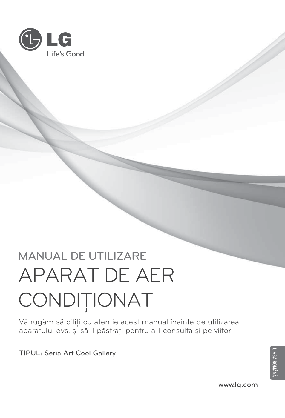 Limba română, Aparat de aer condiţionat, Manual de utilizare | LG ARNU12GSFV2 User Manual | Page 127 / 267