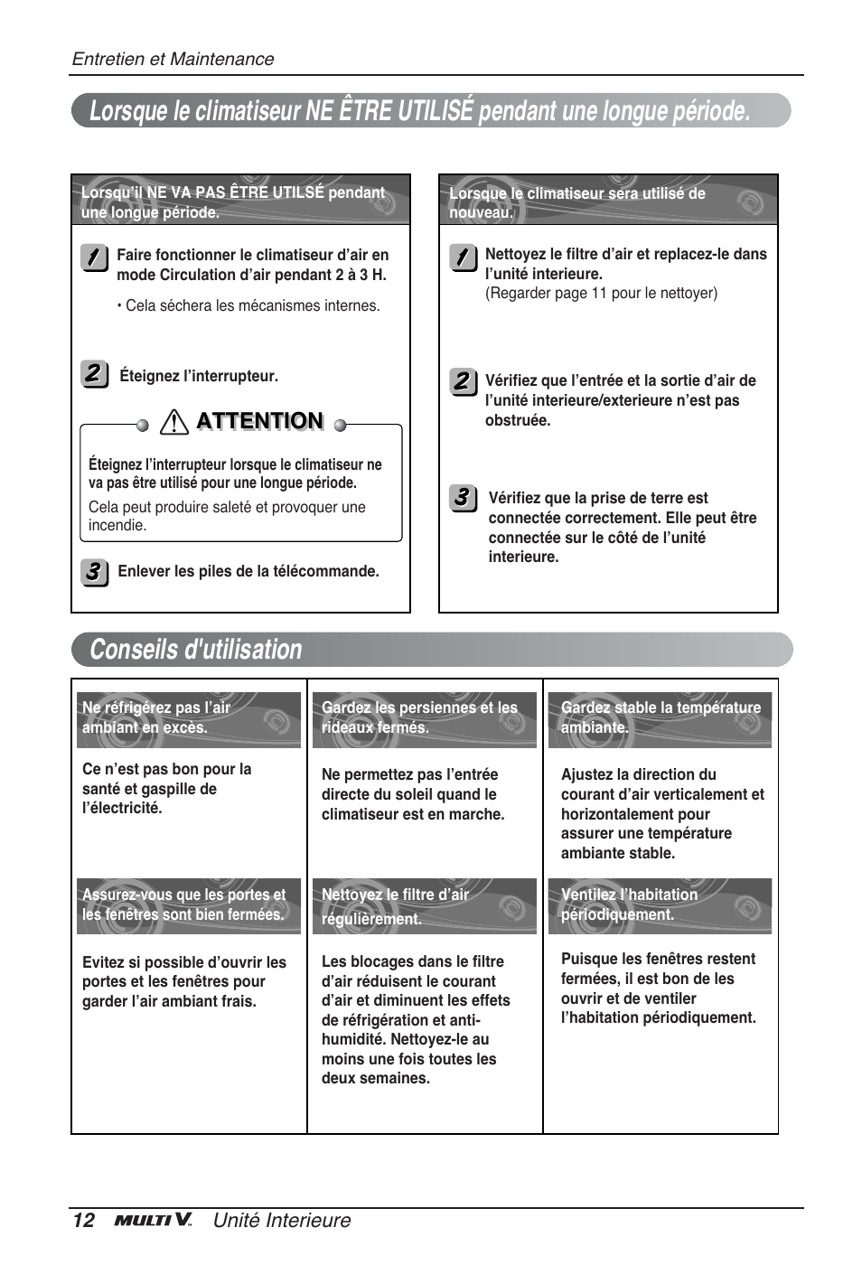 Attention | LG ARNU12GSFV2 User Manual | Page 54 / 267