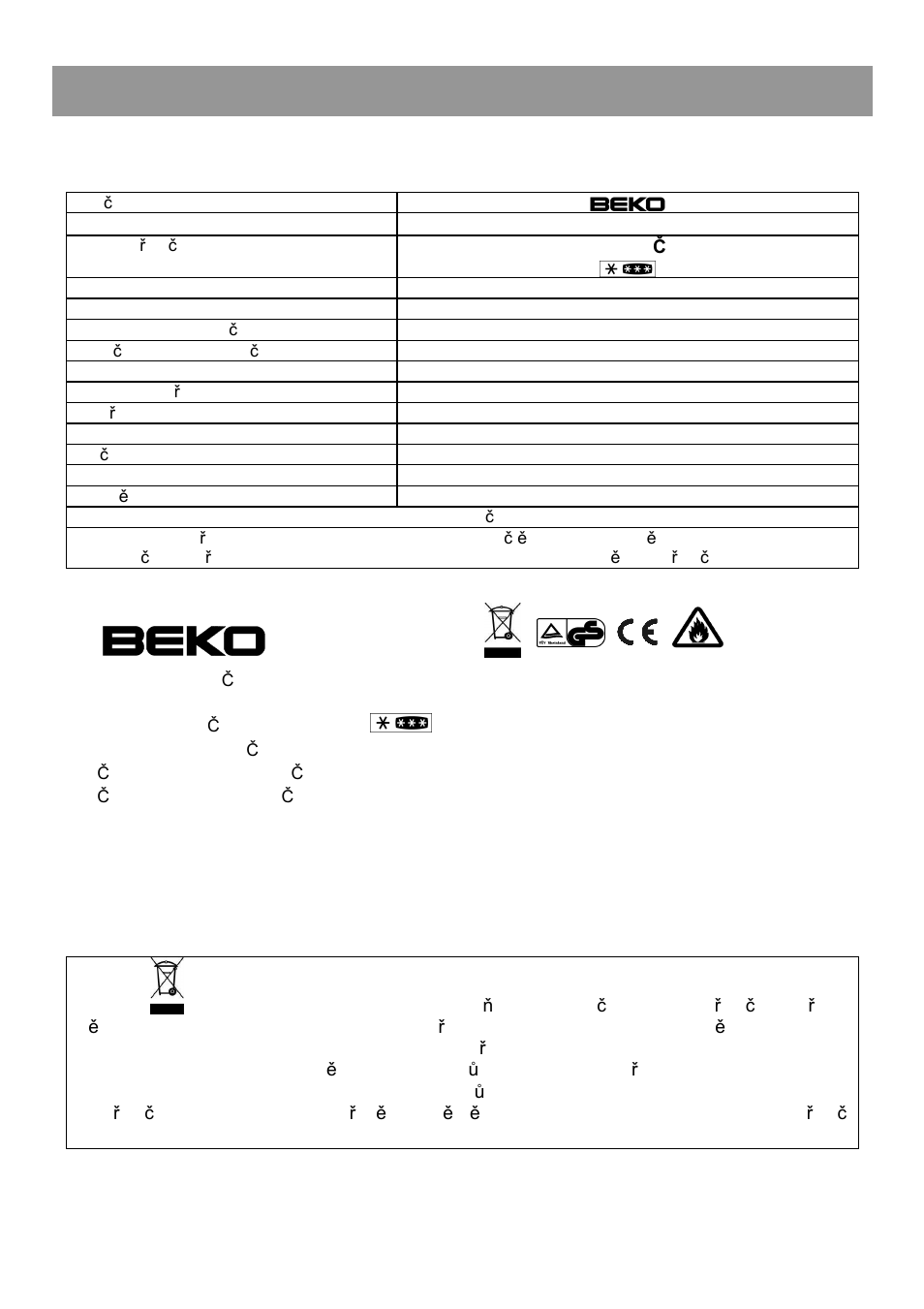 Pokyny pro používání | Beko CN 236230 User Manual | Page 55 / 80