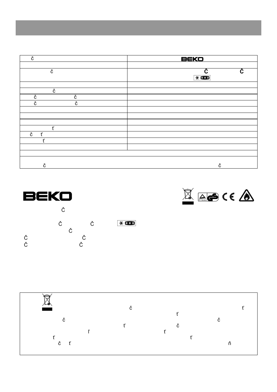 Návod na obsluhu | Beko CN 236230 User Manual | Page 66 / 80