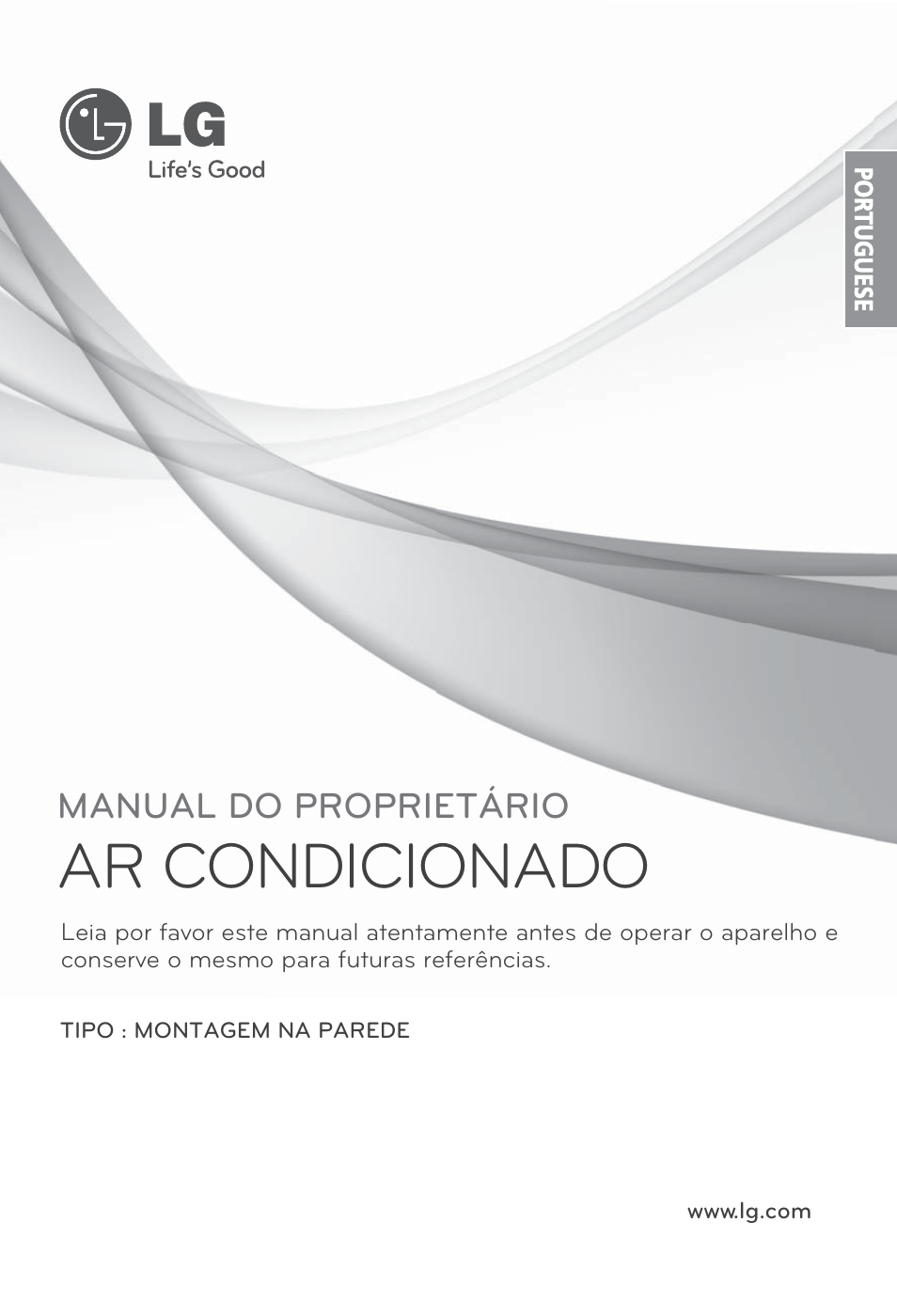 Mfl67372101(포르투칼), Ar condicionado, Manual do proprietário | LG ARNU09GSBL2 User Manual | Page 61 / 109