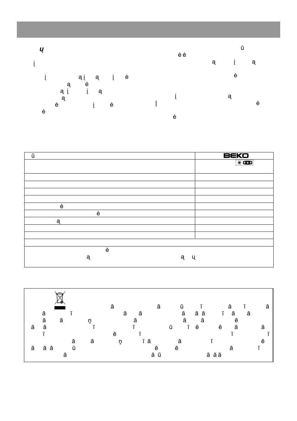 Naudojimo instrukcija | Beko CS 234020 User Manual | Page 30 / 40