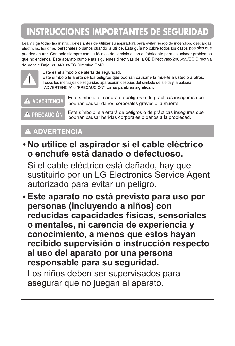 LG VC2320NNTQ User Manual | Page 11 / 22