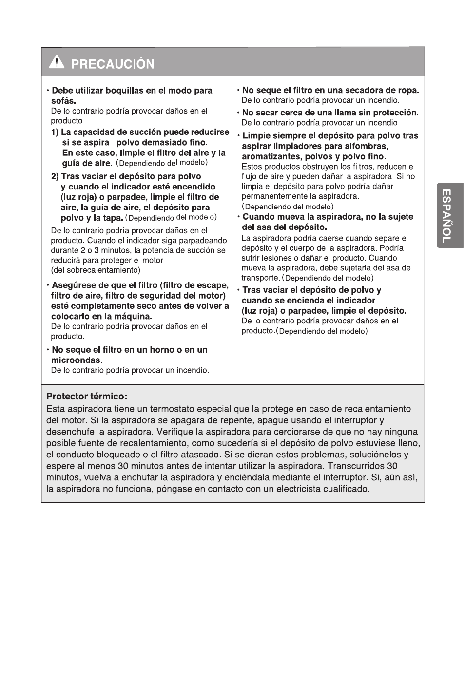 LG VC2320NNTQ User Manual | Page 14 / 22