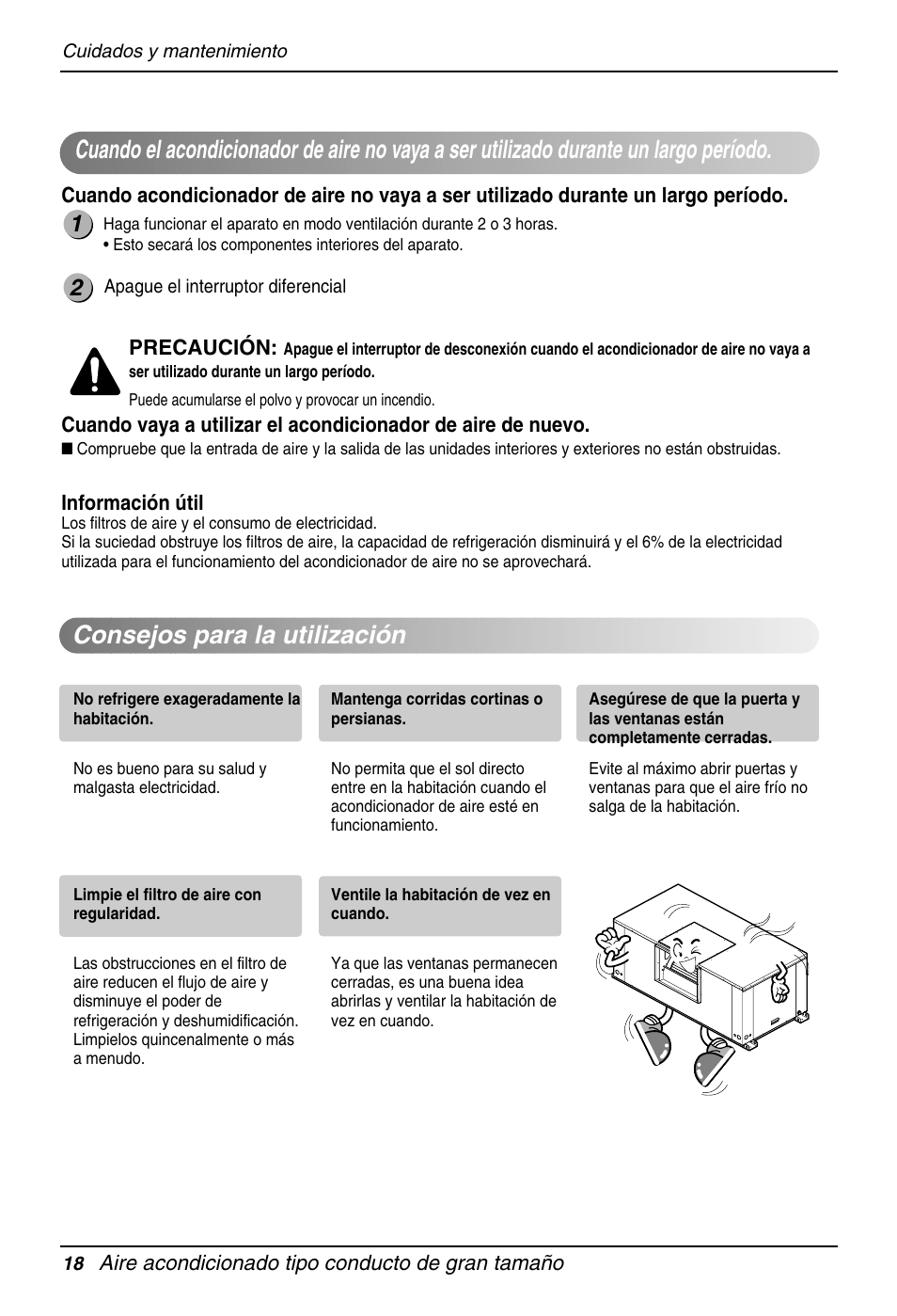 Consejos para la utilización | LG B120AH User Manual | Page 18 / 25
