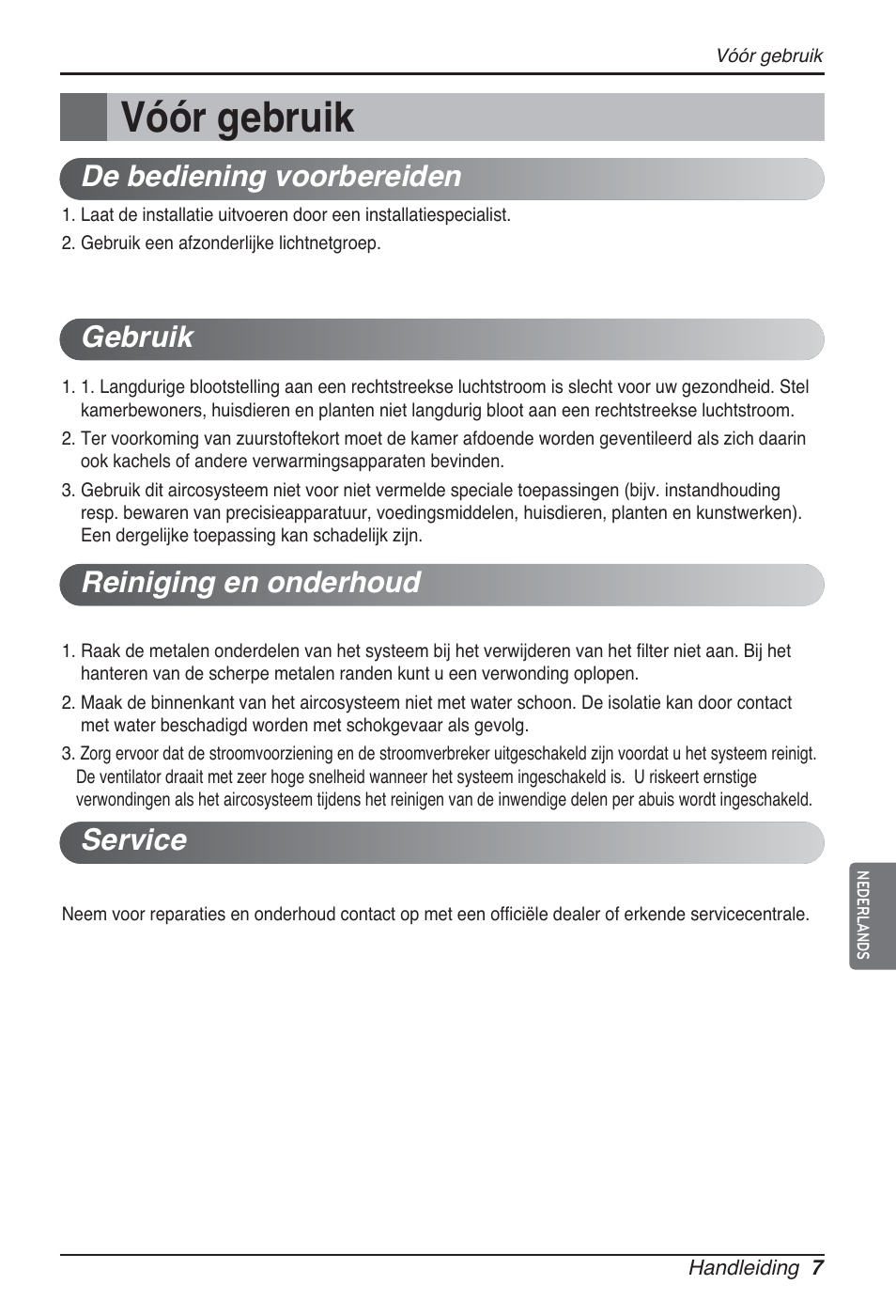 Vóór gebruik | LG ARNU15GQAA2 User Manual | Page 105 / 266