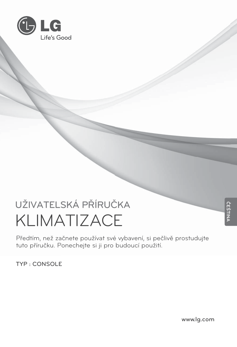 Čeština, Klimatizace, Uživatelská příručka | LG ARNU15GQAA2 User Manual | Page 85 / 266