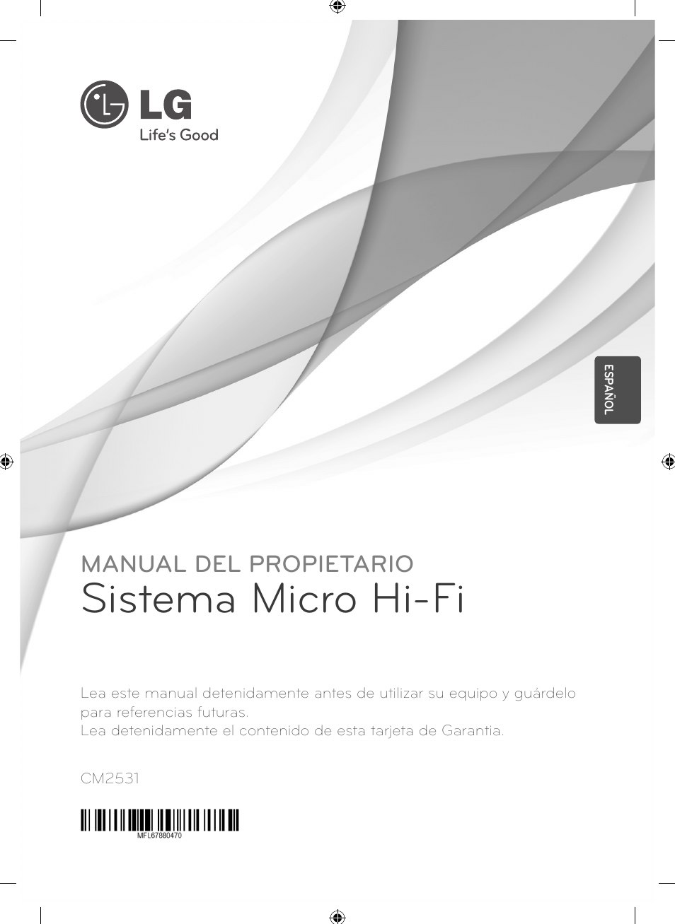 LG CM2531 User Manual | 26 pages