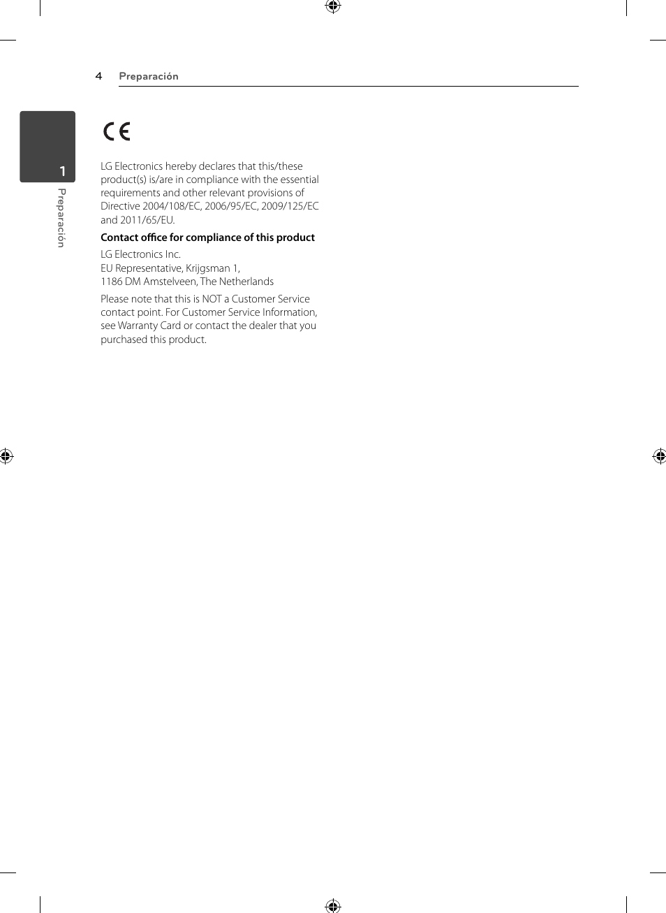 LG CM2531 User Manual | Page 4 / 26