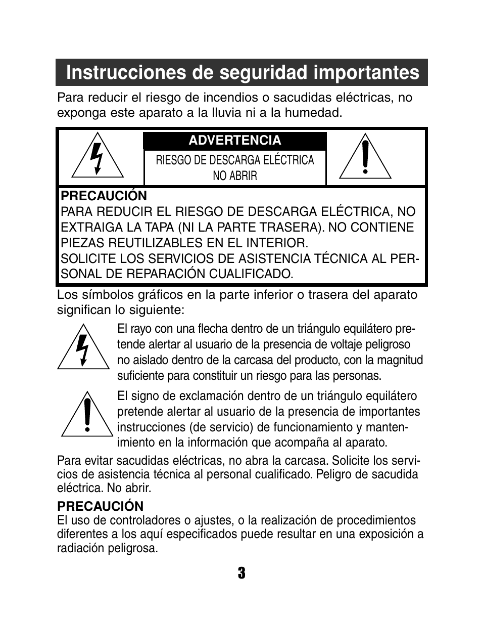 Instrucciones de seguridad importantes | LG MF-FD150TS User Manual | Page 3 / 56